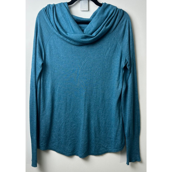 Tommy Bahama Sweaters - TOMMY BAHAMA turtle cowl neck SWEATER FOR WOMEN Size M Blue Wool Blend A11